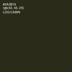 #2A2B19 - Log Cabin Color Image