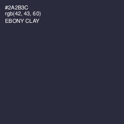 #2A2B3C - Ebony Clay Color Image