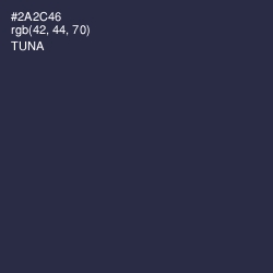 #2A2C46 - Tuna Color Image