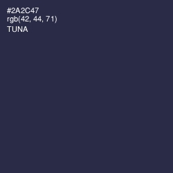 #2A2C47 - Tuna Color Image