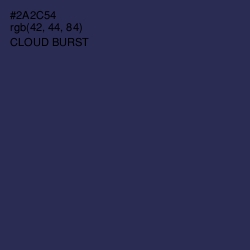 #2A2C54 - Cloud Burst Color Image