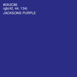 #2A2C86 - Jacksons Purple Color Image