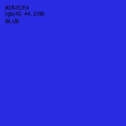 #2A2CE4 - Blue Color Image