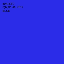 #2A2CE7 - Blue Color Image