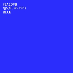 #2A2DFB - Blue Color Image