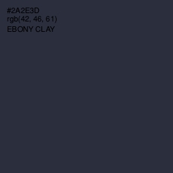 #2A2E3D - Ebony Clay Color Image