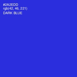 #2A2EDD - Dark Blue Color Image