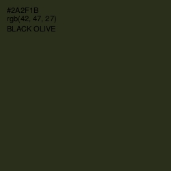 #2A2F1B - Black Olive Color Image