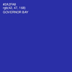 #2A2FA8 - Governor Bay Color Image