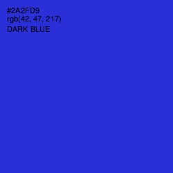 #2A2FD9 - Dark Blue Color Image