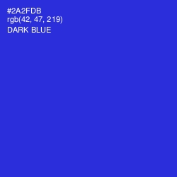 #2A2FDB - Dark Blue Color Image