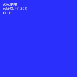 #2A2FFB - Blue Color Image
