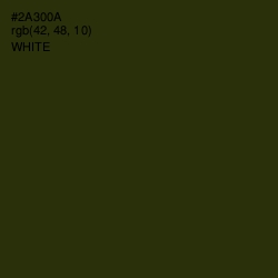 #2A300A - Turtle Green Color Image