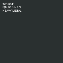 #2A302F - Heavy Metal Color Image