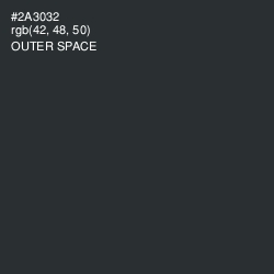 #2A3032 - Outer Space Color Image