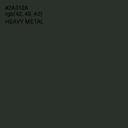 #2A312A - Heavy Metal Color Image