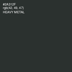 #2A312F - Heavy Metal Color Image