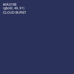 #2A315B - Cloud Burst Color Image