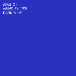 #2A31C1 - Dark Blue Color Image