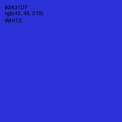 #2A31D7 - Dark Blue Color Image