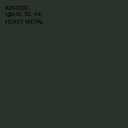 #2A322C - Heavy Metal Color Image