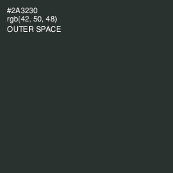 #2A3230 - Outer Space Color Image