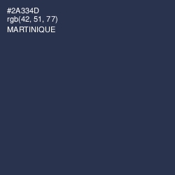 #2A334D - Martinique Color Image