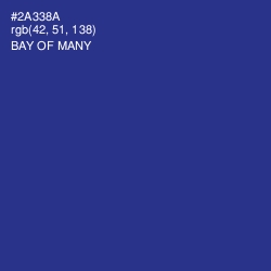 #2A338A - Bay of Many Color Image
