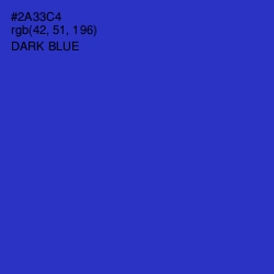 #2A33C4 - Dark Blue Color Image