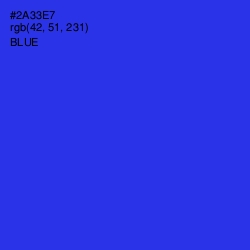 #2A33E7 - Blue Color Image