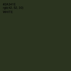 #2A341E - Green Kelp Color Image