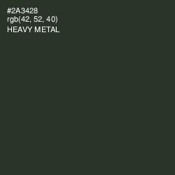 #2A3428 - Heavy Metal Color Image