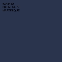 #2A344D - Martinique Color Image