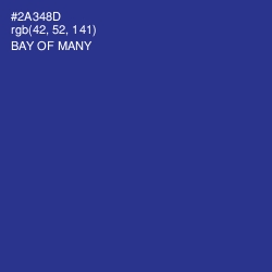 #2A348D - Bay of Many Color Image