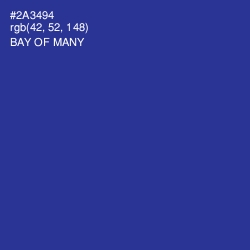 #2A3494 - Bay of Many Color Image