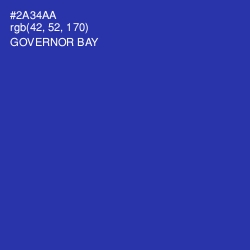 #2A34AA - Governor Bay Color Image