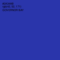 #2A34AB - Governor Bay Color Image