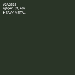 #2A3528 - Heavy Metal Color Image