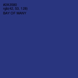 #2A3580 - Bay of Many Color Image