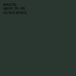 #2A3730 - Outer Space Color Image