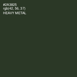 #2A3825 - Heavy Metal Color Image