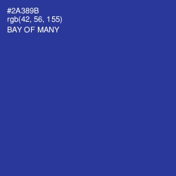 #2A389B - Bay of Many Color Image