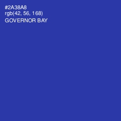 #2A38A8 - Governor Bay Color Image