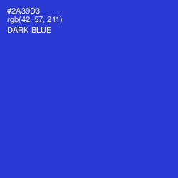 #2A39D3 - Dark Blue Color Image