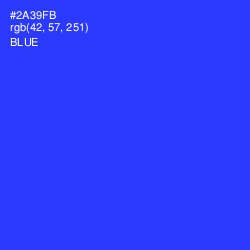 #2A39FB - Blue Color Image