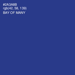 #2A3A8B - Bay of Many Color Image