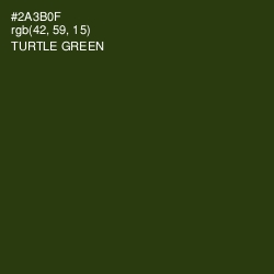 #2A3B0F - Turtle Green Color Image