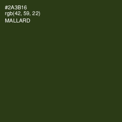 #2A3B16 - Mallard Color Image