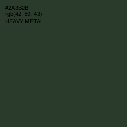 #2A3B2B - Heavy Metal Color Image