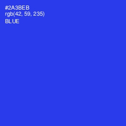#2A3BEB - Blue Color Image